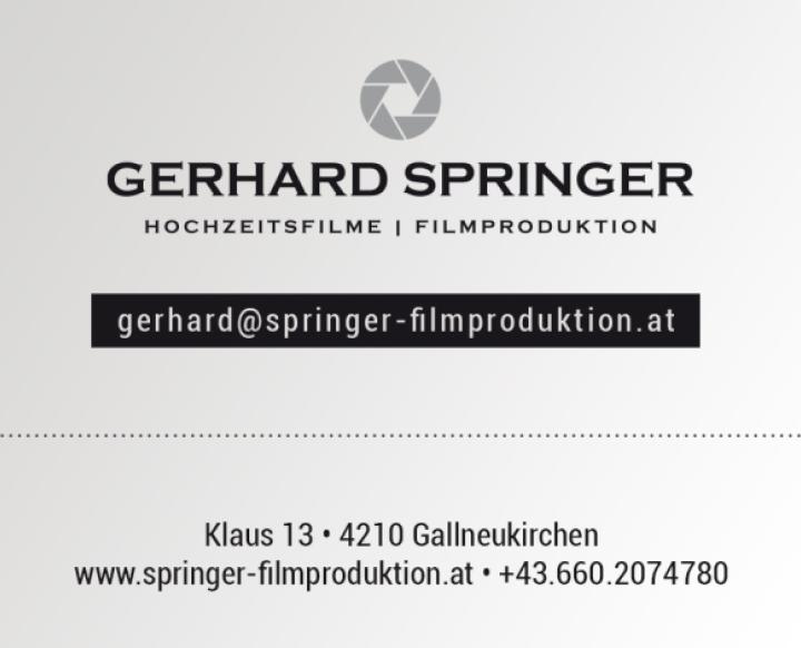 Springer Filmproduktion. Gerhard Springer